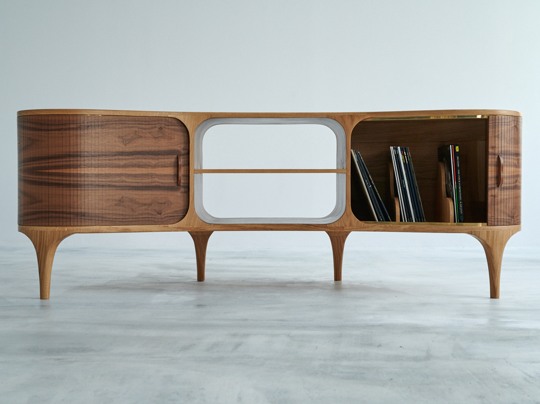 audio cabinet bensari ebenistes