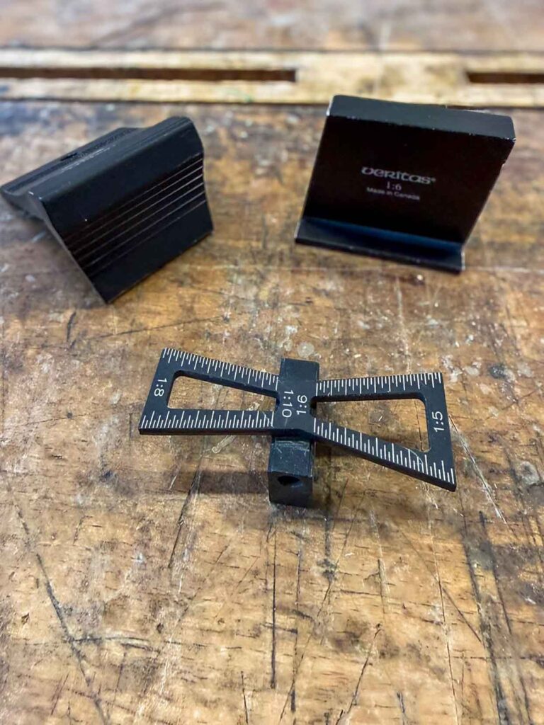 wzorniki do trasowania jaskółczych ogonów różne typy prowadników kątowych proporcje 1:6 i 1:8 Bensari Workshop