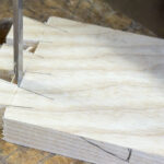 dovetail joint base line chiseling technique step by step woodworking hand tools